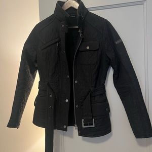 Barbour quilted / belted jacket